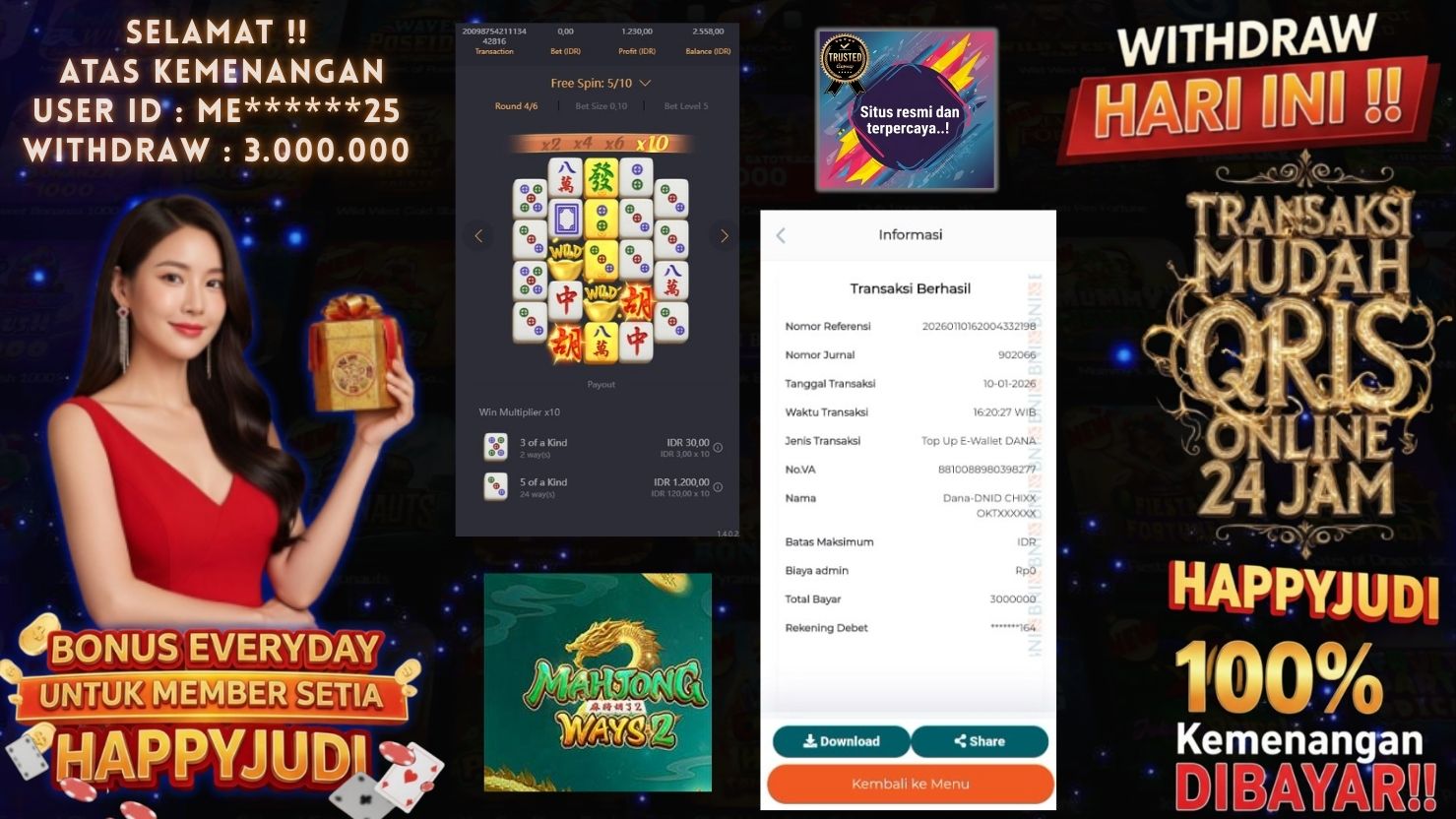 HAPPYJUDI JACKPOT SLOT MAHJONG WAYS 2